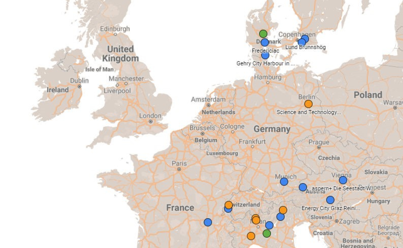 Une carte interactive présente 34 exemples de projets réussis et accompagnés de leurs enseignements.