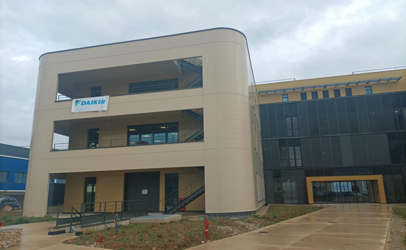 Daikin teste ses solutions dans son nouveau site de Genas